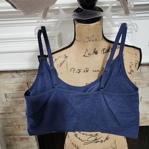 Nautica 3pk active athletic workout lounge bras bralettes plus size 1X 2X‎ New - Picture 2 of 7
